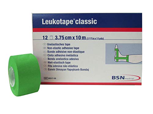 BSN medical Leukotape classic, Tapeverband 3,75cmx10m, 12 Rollen grün