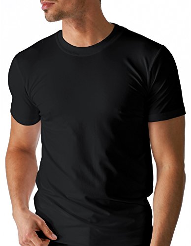 Mey Basics Serie Dry Cotton Herren Shirts 1/2 Arm Schwarz 5