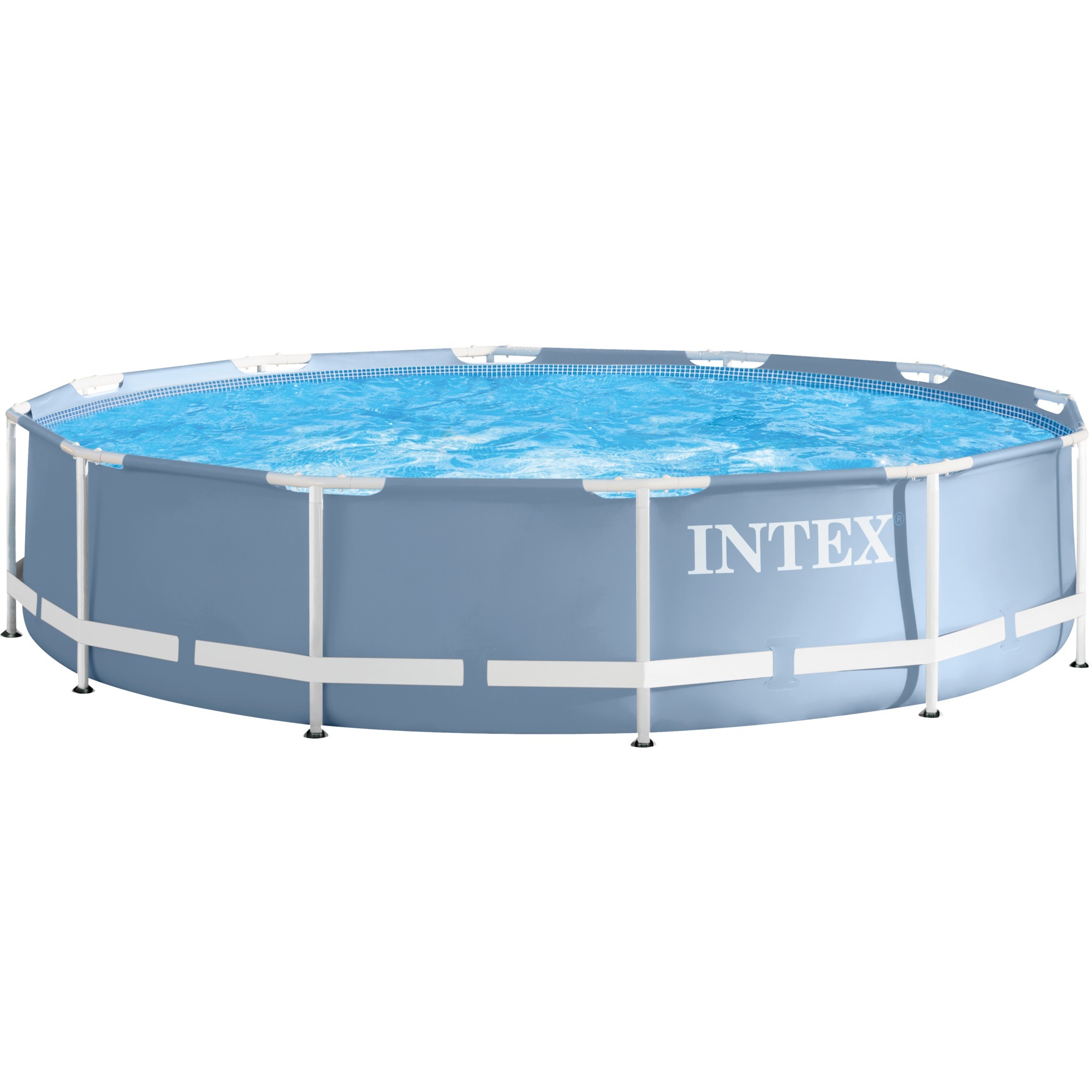 Intex Swimming Pool Komplettset Stahlwand 457x122cm Schwimmbecken Schwimmbad