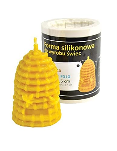 LYSON Kerzengießform Silikonform Bienenkorb - 7,5cm für Bienenenwachskerzen Aromatherapie Kerzen 3D Giessform zur Kerzenherstellung Bienenwachskerzen gießen Geschenkidee