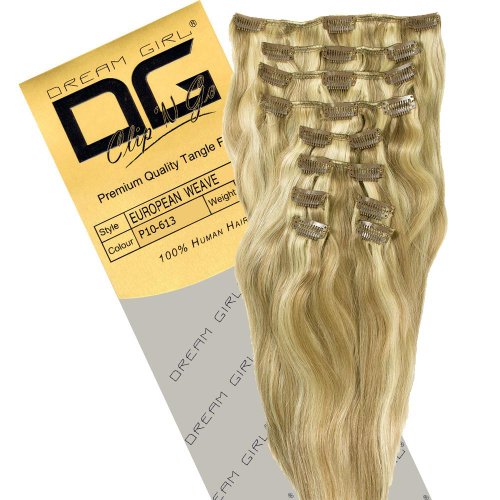 Dream Girl 14 inch Colour 10/613 Clip On Hair Extensions