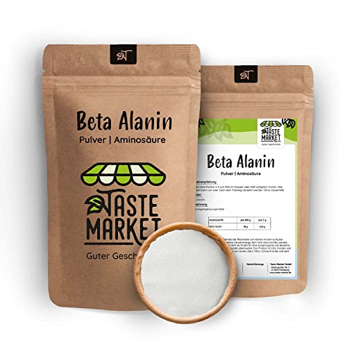 10 x 500 g Beta Alanin | reines Pulver ohne Zusätze | 99% Reinheit | Beta Alanine Aminosäure | Workout Booster 5 kg