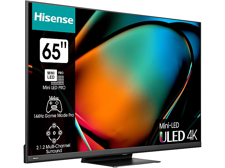 HISENSE 65U8KQ Mini LED TV (Flat, 65 Zoll / 164 cm, UHD 4K, SMART TV)