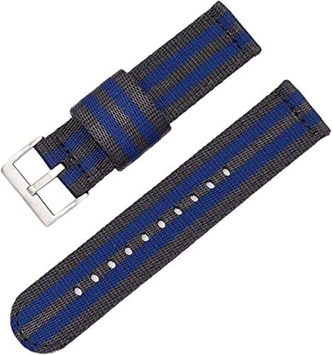 Herrenarmband, Lederarmband, Armband for Männer und Frauen, 22 mm Herren-Damen-Sport-Nato-Sportuhr-Armband-Zubehör (Color : Type 1)