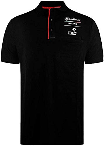 Alfa Romeo Racing F1 Herren Essential Polo Shirt schwarz, schwarz, Small