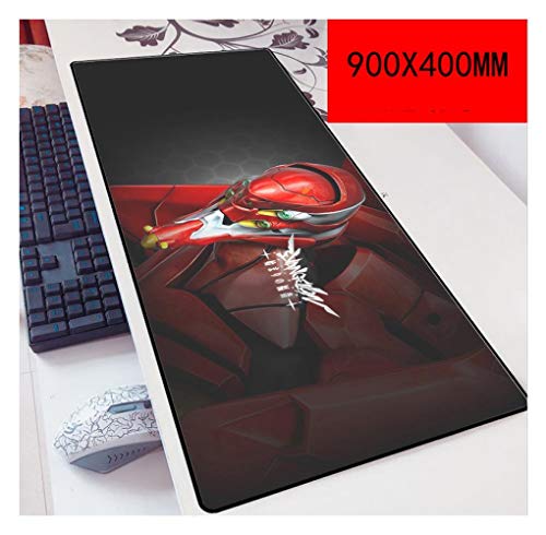 IGIRC Mauspad Evangelion 900X400mm Mouse pad, Speed Gaming Mousepad,Extended XXL Large Mousemat with 3mm-Thick Base,for notebooks, PC, D