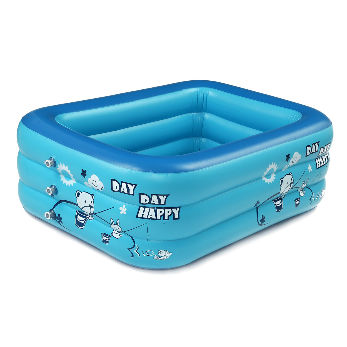3 Layer 150 / 180CM Großes aufblasbares Baby-Schwimmbad Tragbares Kleinkind Kinder-Badewanne Familien-Paddel-Schwimmbeck