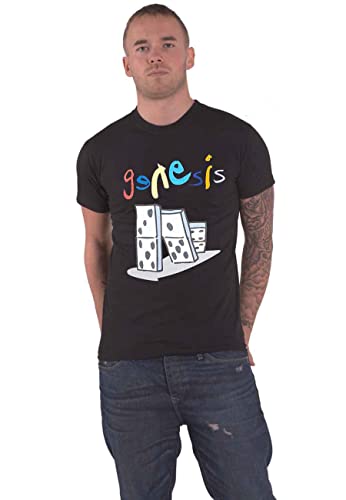 Genesis T Shirt The Last Domino? Tour Nue offiziell Herren Schwarz XXXL