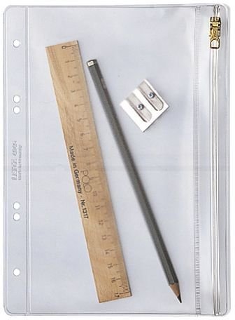 LEITZ Reißverschlusstasche, DIN A5, PVC, genarbt, 0,20 mm
