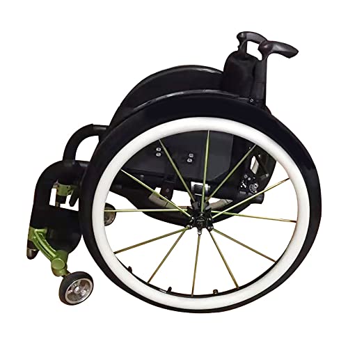 24 Zoll, 1 Paar Rollstuhl-Schiebefelgenabdeckungen, Silikon-Handschiebeabdeckung, Hinterrad-Sportrollstuhlabdeckung, rutschfest, verschleißfest (Verbesserung von Grip und Traktion),White