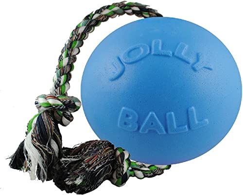 Jolly Pets JOLL050B Hundespielzeug - Ball Romp-n-Roll, 15 cm, hellblau