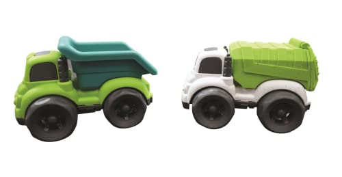 Lexibook BioC02 Spielzeugautos zum Teil aus Weizenfasern hergestellt-Polizei und Feuerwehr für Kinder