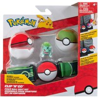Pokemon PKW3160 Pokémon Spielzeug, Gürtel Set Bisasam