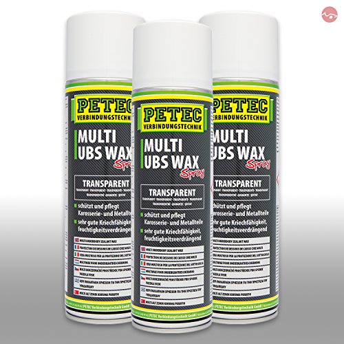 Petec_bundle 3X PETEC Multi UBS -Wax Kautschukbasis Spray Dose TRANSPARENT 500 ML 73450
