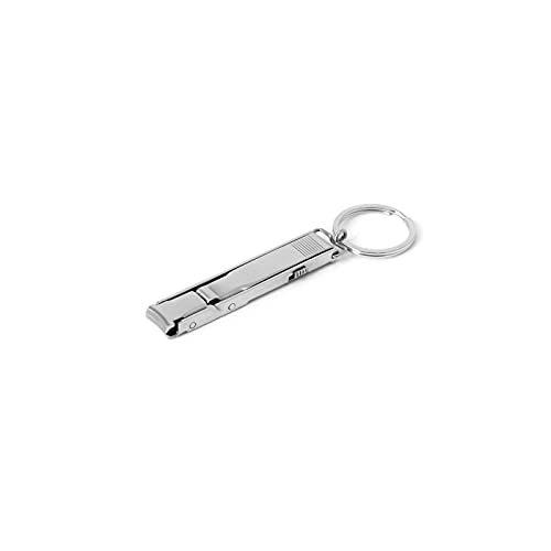 SSWERWEQ Nagelknipser Ultradünnes kleines faltendes Edelstahl-Nagel-Clipper-Schlüsselanhänger-Taschenwerkzeug