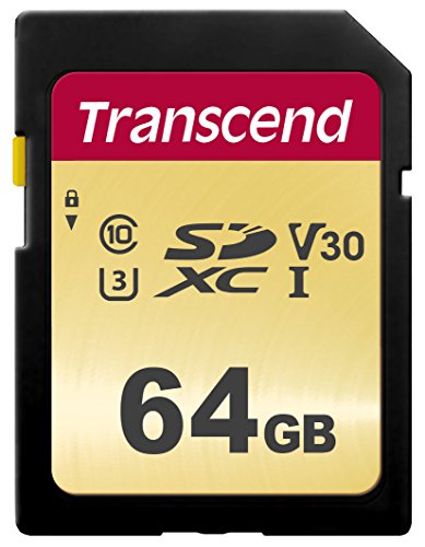 Transcend 64GB SDXC/SDHC 500S Speicherkarte TS64GSDC500S (umweltfreundliche Verpackung)