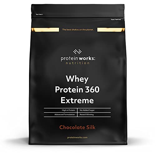 Whey Protein 360 Extreme | Chocolate Silk | Proteinreich | Glutamin, Vitamine & Mineralien | THE PROTEIN WORKS | 1.2kg