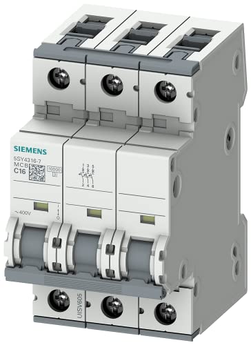 Siemens leitungsschutzschalter 5sy4316-7 c-16a 3pol