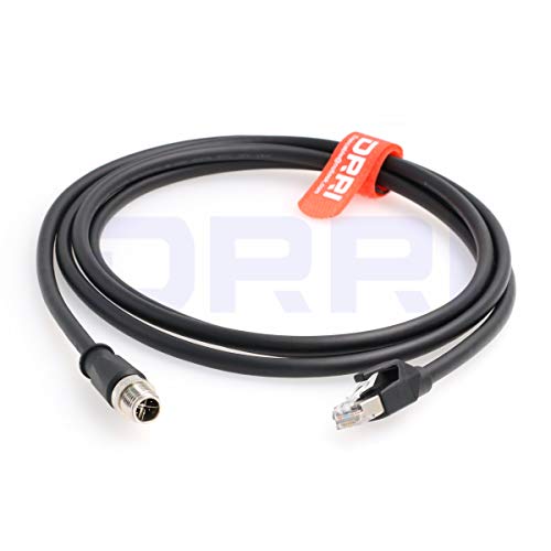 DRRI M12 X-Coded 8-polig auf RJ45-Ethernet-Kabel für industrielle Netzwerkanwendungen 3M