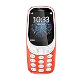 Nokia 3310 2G Mobiltelefon (2,4 Zoll Farbdisplay, 2MP Kamera, Bluetooth, Radio, MP3 Player, Dual Sim) warm red