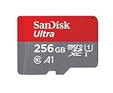SanDisk Ultra 256 GB microSDXC Memory Card + SD Adapter with A1 App Performance Up to 100 MB/s, Class 10, U1