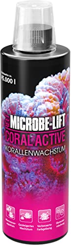 MICROBE-LIFT® - Coral Active | Korallen Booster | Steigert das gesunde Wachstum & die Farbenpracht von Steinkorallen & Muscheln in jedem Meerwasseraquarium. | Inhalt: 473 ml