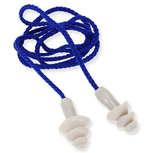 200 St. Gehörschutz Ohr Stöpsel mit Band Soft Silikon Lärmschutz Ohrschützer