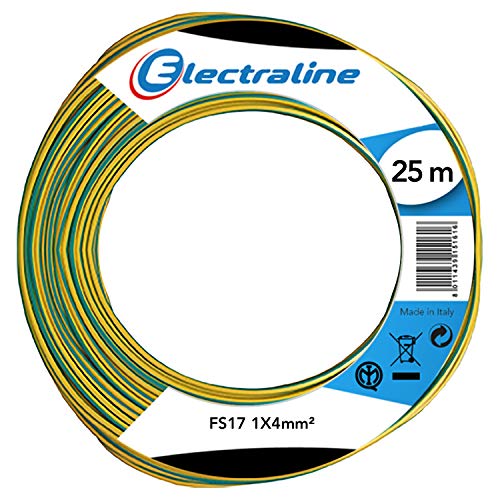 Electraline 21200 Kabelstrang FS17 1 x 4 m 25 Gelb/Grün