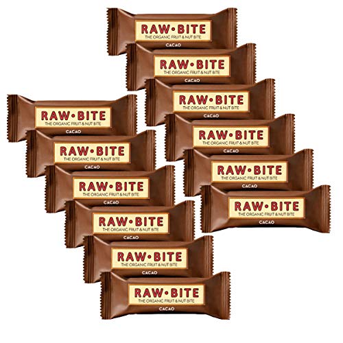 Raw Bite - Cacao Riegel - Frucht-Nussriegel mit Kakao, Größe:12 x 50 g