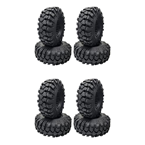 Fivetwofive 8 Stück 1,9 Gummi Reifen 1,9 Radreifen 108X40MM für 1/10 RC Crawler TRX4 Axial SCX10 III AXI03007 90046