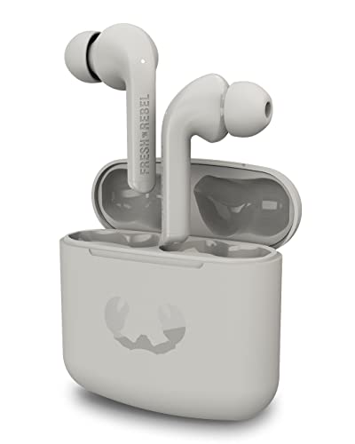 Fresh 'n Rebel True Wireless Earbuds mit 24 Std. Spielzeit, Touch Control und Sprachassistent (Twins 1 Tip, Ice Grey)