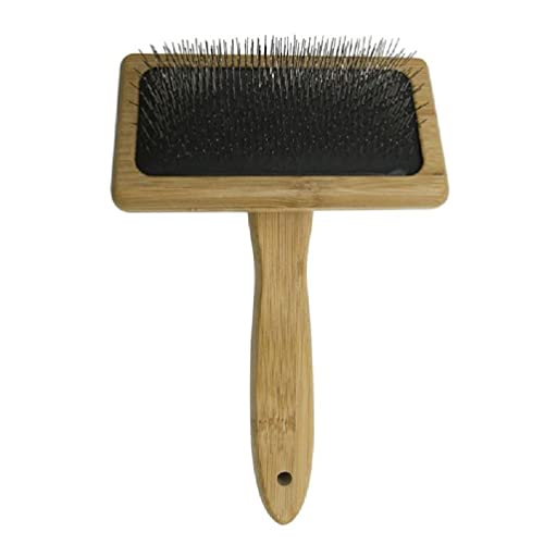 Cat Slicker Brush Wood Handle Comb for Shedding & Grooming Remove Loose Undercoat Tangled Hair Massage Brush Handle car Brush