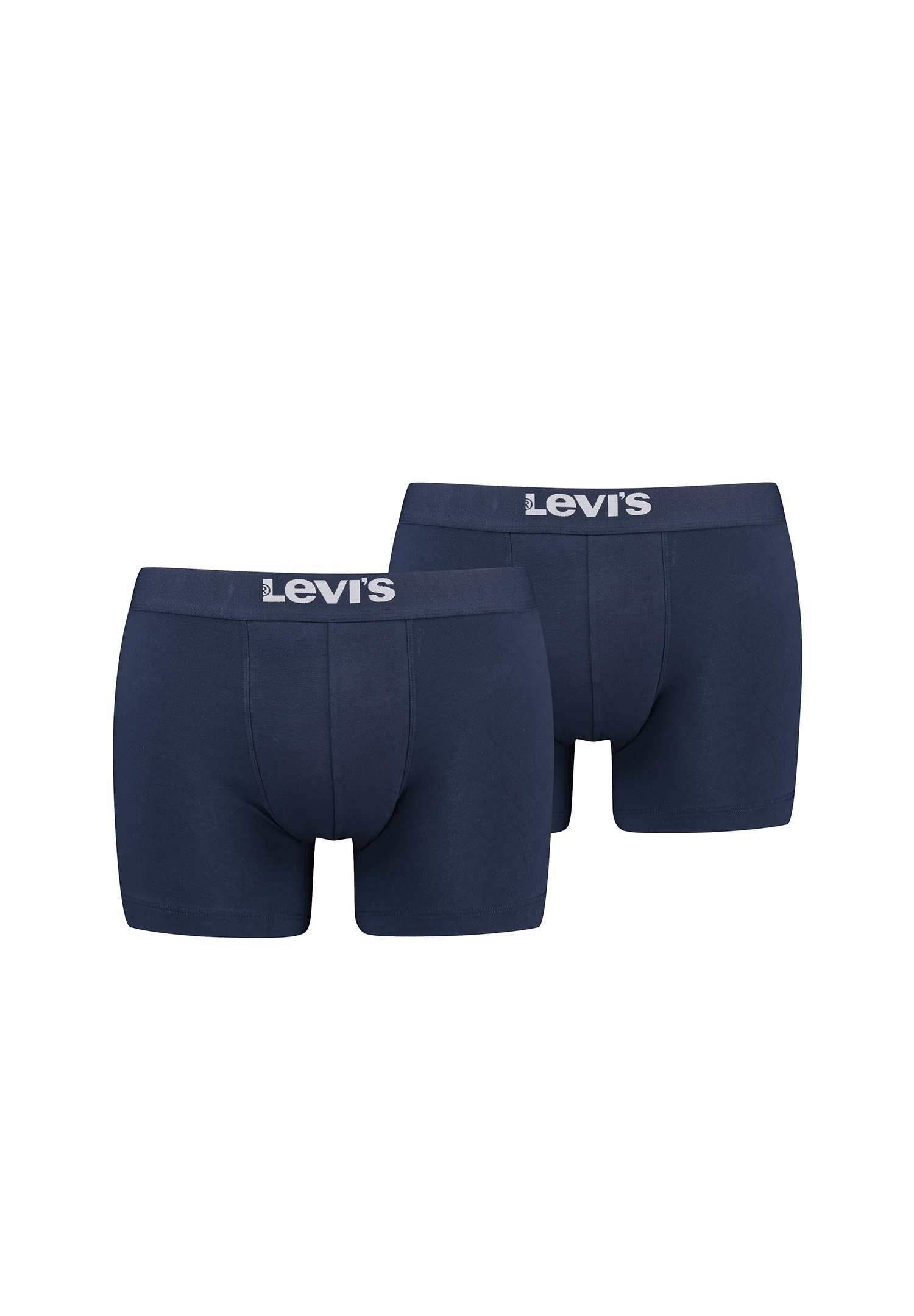 Levi&#039;s Solid Herren Boxershorts Unterwäsche aus Bio-Baumwolle im 2er Pack
