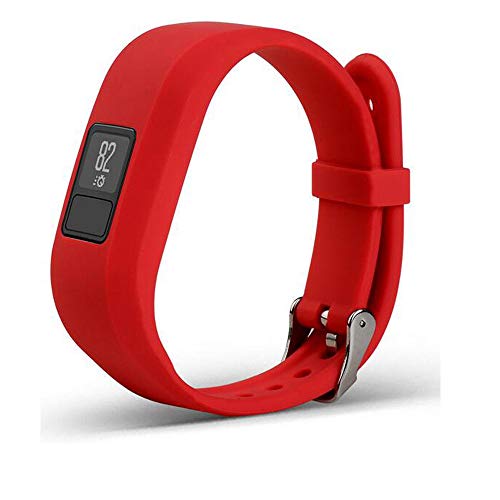 Bemodst Uhrenarmbänder für Garmin Vivofit 3 Smartwatch, Silikon Ersatz Armband Garmin Vivofit3 Sport Uhrenarmband für Männer Frauen (Rot)