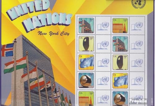 Prophila Collection UNO - New York 1154A-1158A Klb I Kleinbogen (kompl.Ausg.) gestempelt 2009 Grußmarken (Briefmarken für Sammler) Flaggen/Wappen/Landkarten