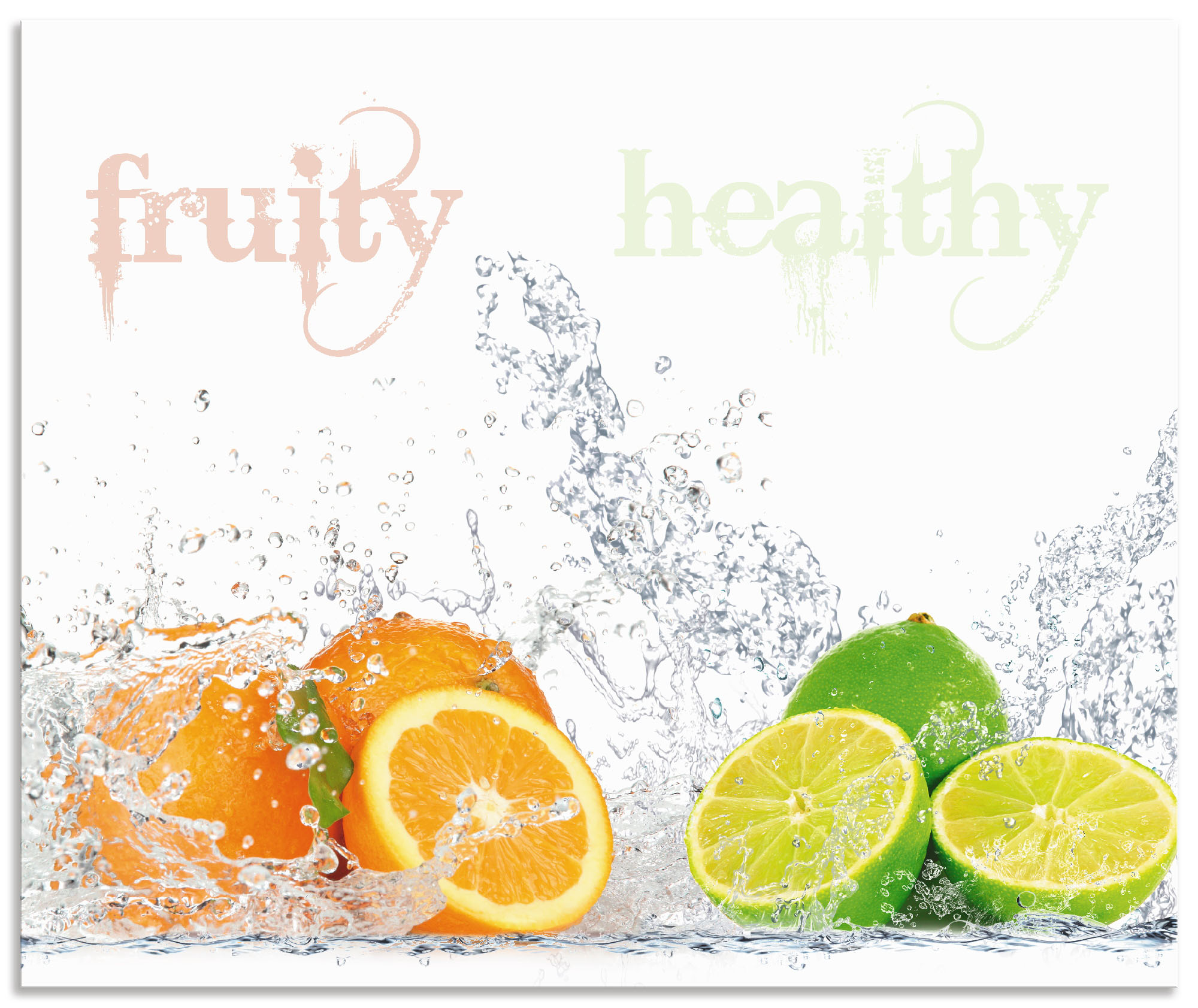 Artland Küchenrückwand "Fruchtig erfrischend gesund Fruchtmix", (1 tlg.), Alu Spritzschutz mit Klebeband, einfache Montage