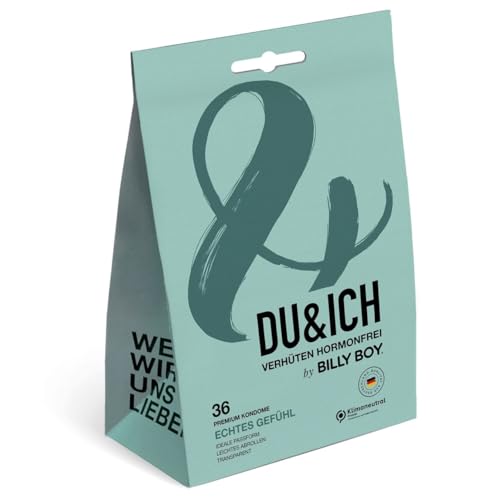 DU&ICH by Billy Boy Kondome | Premium Kondome aus Naturkautschuklatex | Echtes Gefühl | 36 Stück