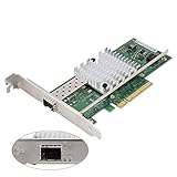 10Gb SFP+ PCI-E Netzwerkkarte, für Intel 82599EN Chip Netzwerkadapter, X520-DA1 Ethernet Server Adapter - PCIe v2.0 (5.0GT/s) für Windows Server für SUSE Linux Enterprise Server
