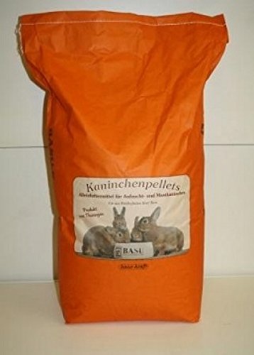 BASU Kaninchenpellets ohne Kokzidiostatika Kaninchen Futter Pellets ohne Kok 25 kg