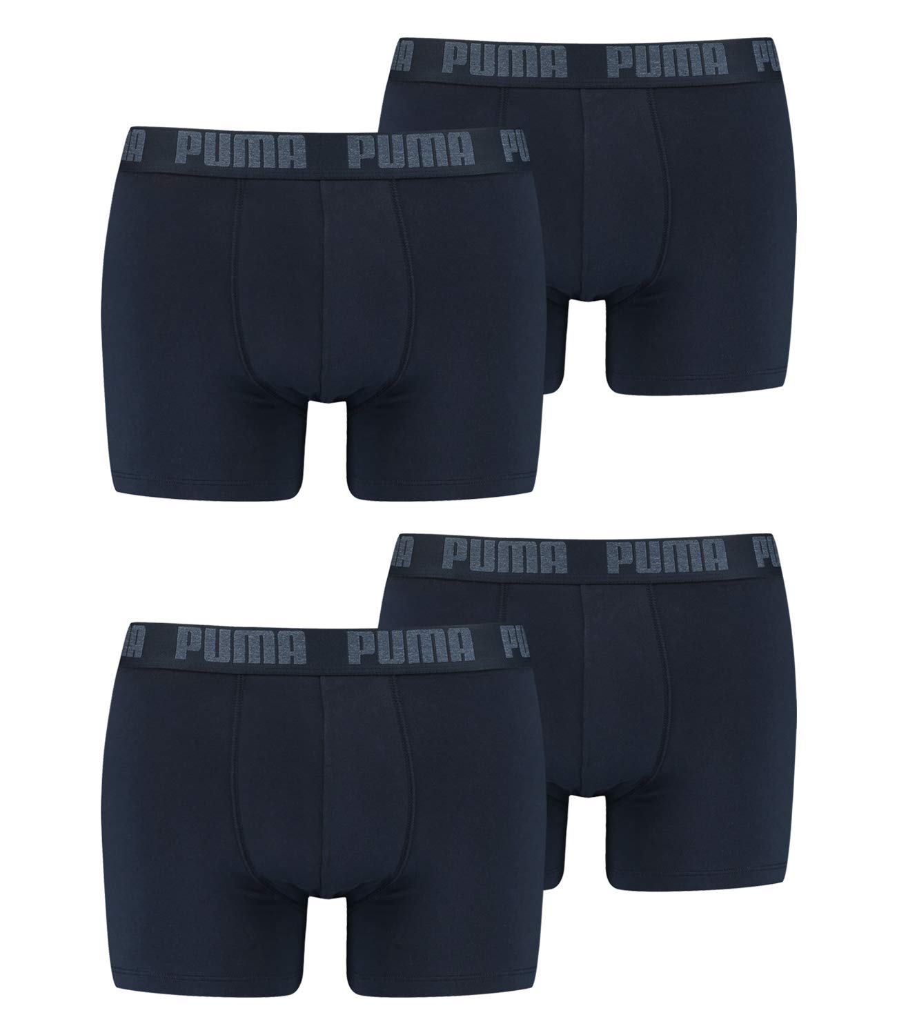 PUMA 4 er Pack Boxer Boxershorts Men Herren Unterhose Pant Unterwäsche Navy, Farbe:321 - Navy, Bekleidungsgröße:M