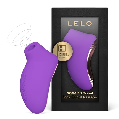 LELO SONA 2 Travel Reisevibrator für Frauen Mini Vibrator Leise Vibrator für Frauen Vibratoren Frauen Leise mit 12 Lusteinstellungen und Schallwellen-Technologie, Purple