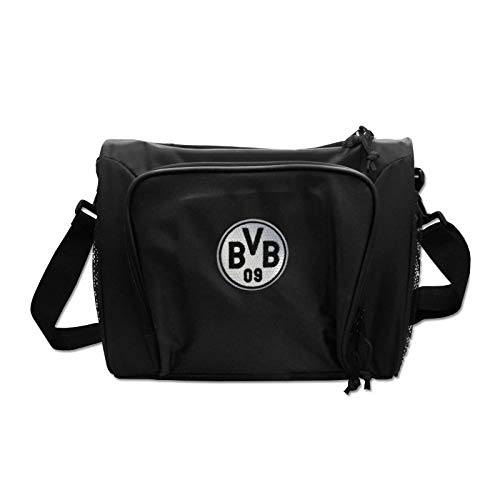 Borussia Dortmund Kühltasche - Logo Silber - Isoliertasche Picknicktasche Tasche schwarz BVB 09