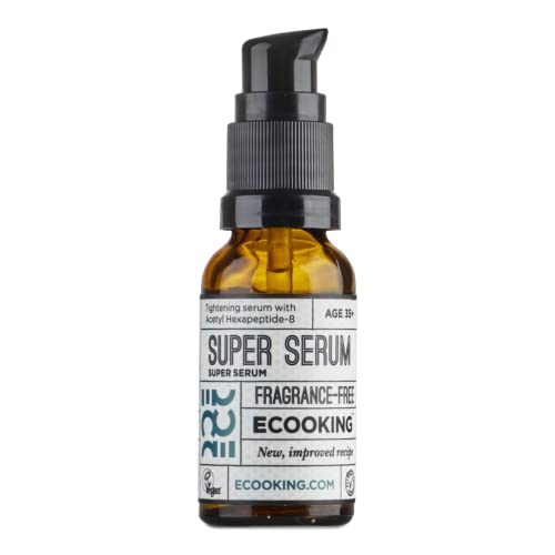 ECooking Super Serum 20ml - Boost Moisture, Minimise Fine Lines & Firm Up Skin with Hexapeptide-8 for Radiant & Youthful Look