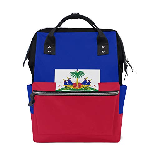 Haiti Flag Mommy Bags Muttertasche Wickeltasche Daypack Wickeltasche für Babypflege