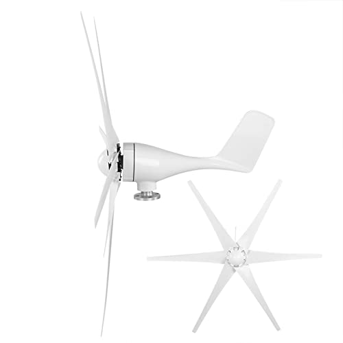 800w Kleinwindkraftanlage, Kraftausrüstung Dynamo 6-Blatt-Windkraftanlage, Industriemaschinen(white12V)