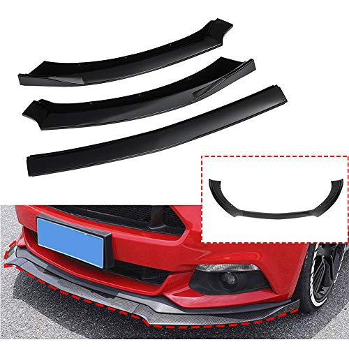 BNHHB Auto-Frontlippe Frontstoßstange Splitter Lip Spoiler für Ford Mustang 2015 2016 2017, Frontschürze Frontspoiler Lippe Diffusor Protector Guard Cover Trim
