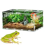 Insekten-Futterbox, Reptilien-Zucht-Terrarium-Box, große Futter-Vogelspinne-Lebensraum-Box aus Acryl, Reptilien-Terrarium-Lebensraum-Box für Schlangenschildkröten-Eidechsen