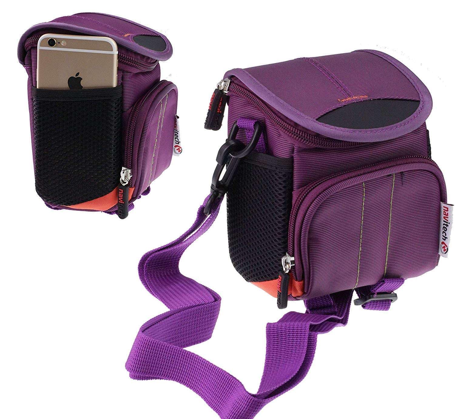 Navitech Kamera-Umhängetasche, kompatibel mit Kodak PIXPRO AZ252 Astro Zoom Bridge Kamera, Violett, violett, Einheitsgröße