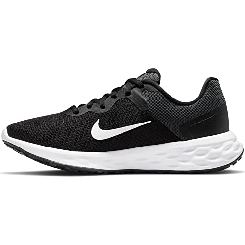 Nike Damen Revolution 6 Laufschuh, Black/White-Dk Smoke Grey-Cool, 42 EU