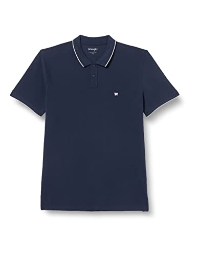 Wrangler Men's Polo Shirt, Navy, Medium